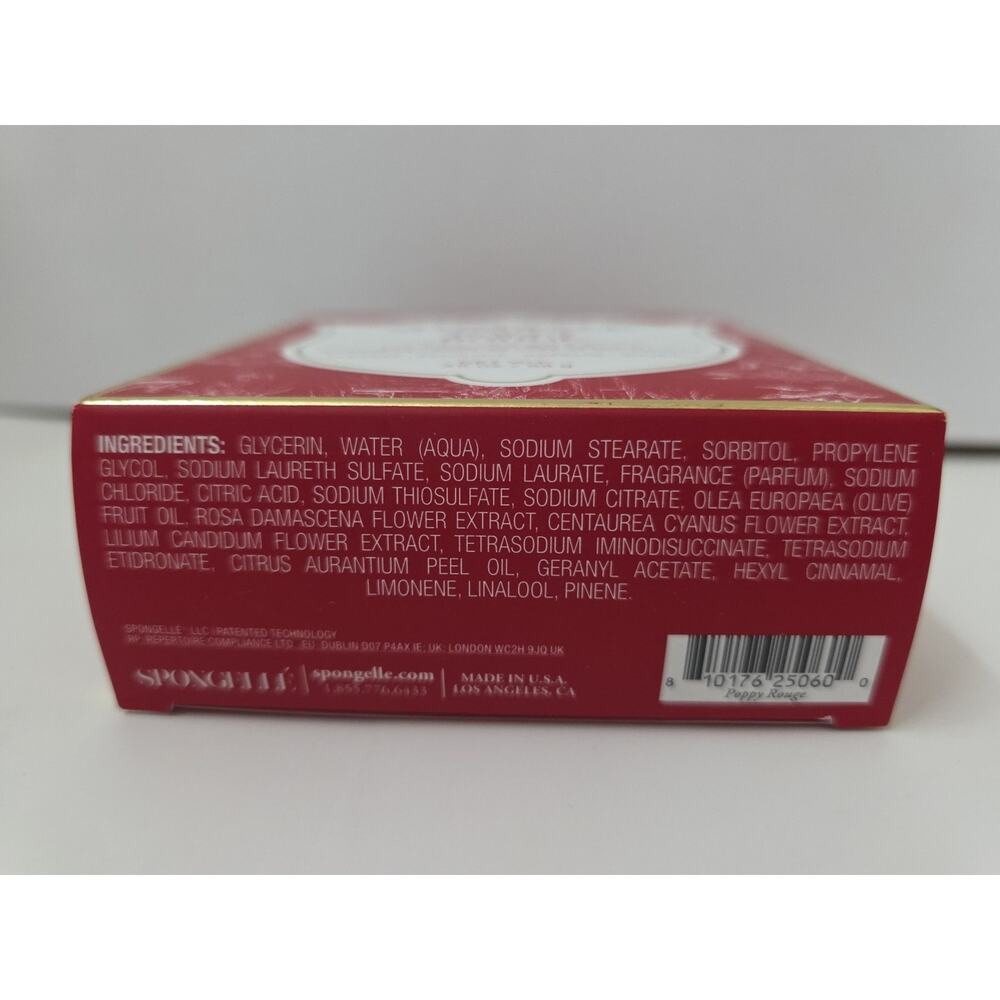 Spongelle Body Wash Infused Buffer - New - Poppy Rouge - Picture 3 of 4